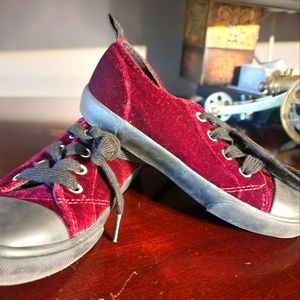 Velvet Converse Style Sneakers